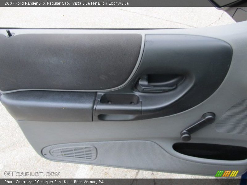Vista Blue Metallic / Ebony/Blue 2007 Ford Ranger STX Regular Cab