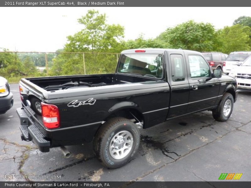 Black / Medium Dark Flint 2011 Ford Ranger XLT SuperCab 4x4