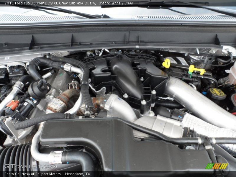 Oxford White / Steel 2011 Ford F350 Super Duty XL Crew Cab 4x4 Dually