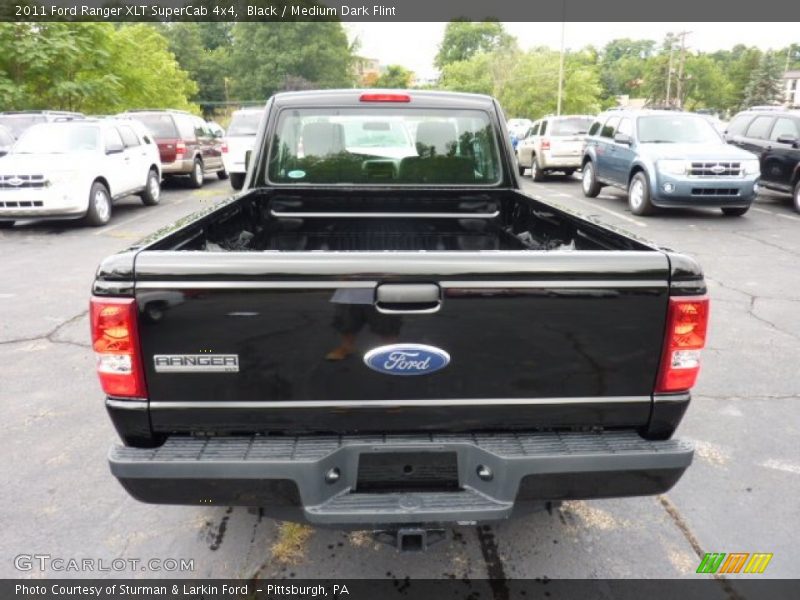 Black / Medium Dark Flint 2011 Ford Ranger XLT SuperCab 4x4