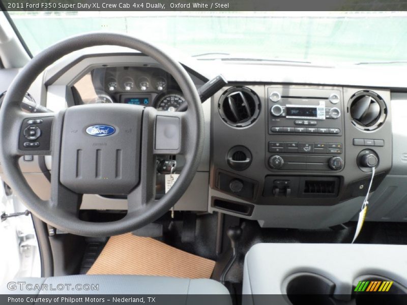 Oxford White / Steel 2011 Ford F350 Super Duty XL Crew Cab 4x4 Dually