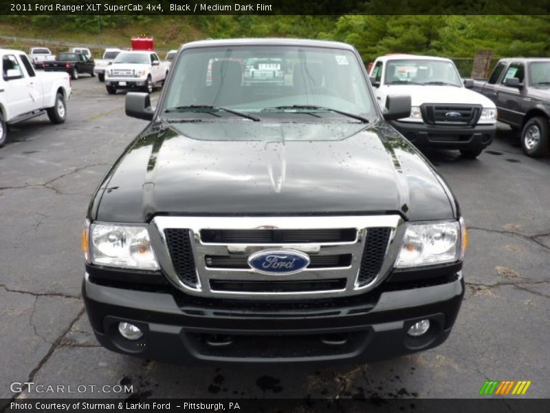 Black / Medium Dark Flint 2011 Ford Ranger XLT SuperCab 4x4