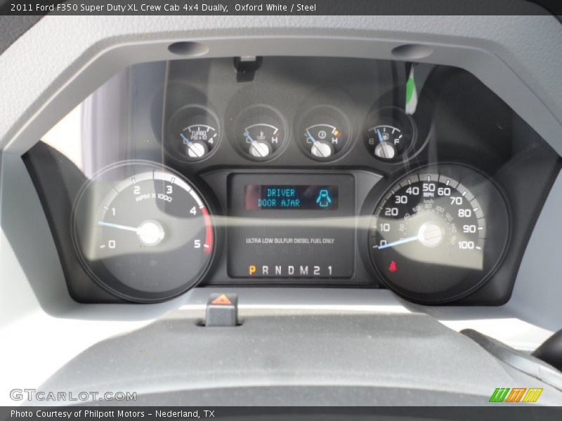 Oxford White / Steel 2011 Ford F350 Super Duty XL Crew Cab 4x4 Dually