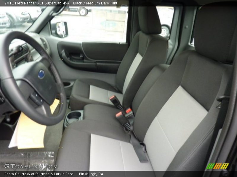 Black / Medium Dark Flint 2011 Ford Ranger XLT SuperCab 4x4