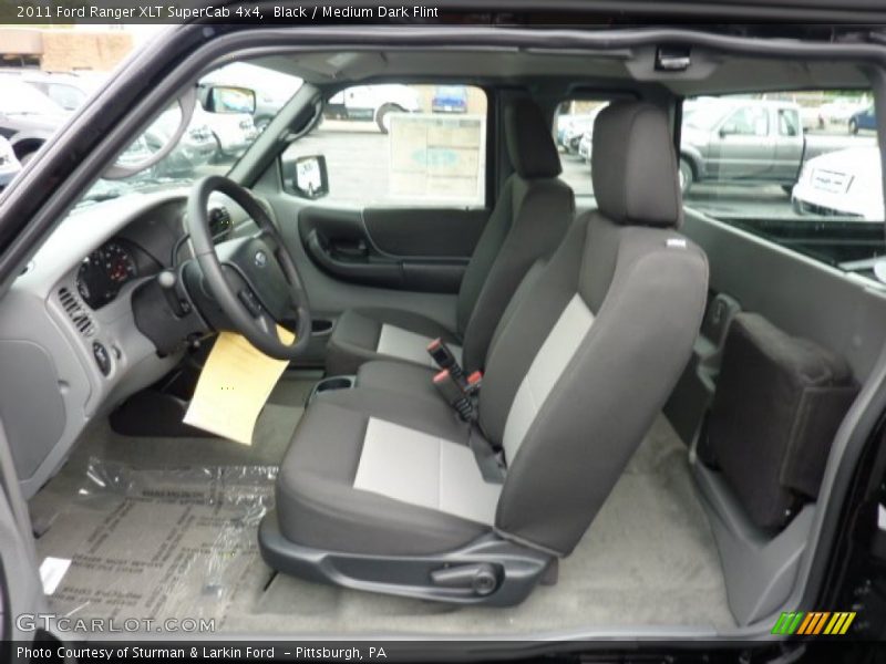 Black / Medium Dark Flint 2011 Ford Ranger XLT SuperCab 4x4