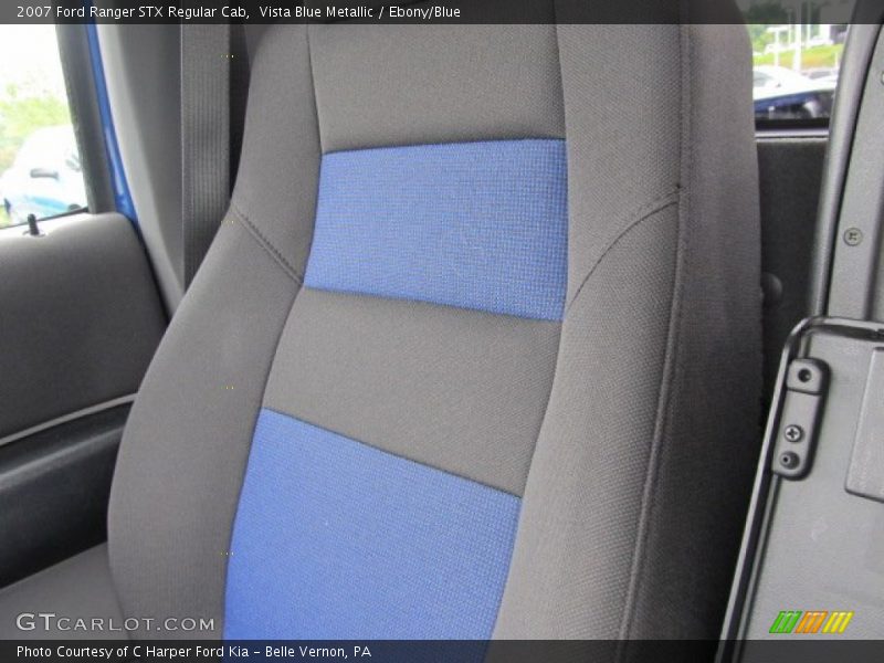 Vista Blue Metallic / Ebony/Blue 2007 Ford Ranger STX Regular Cab