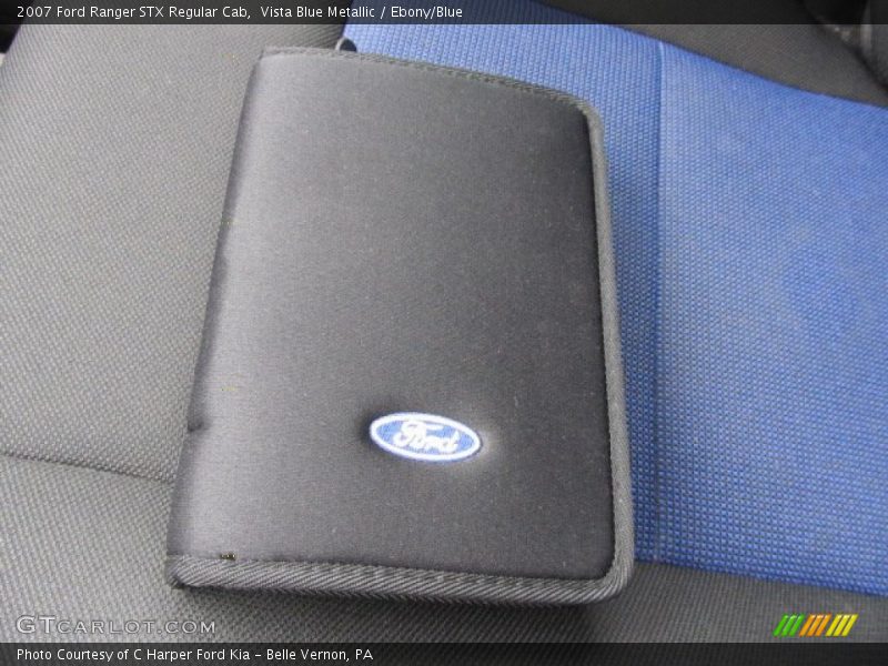 Vista Blue Metallic / Ebony/Blue 2007 Ford Ranger STX Regular Cab