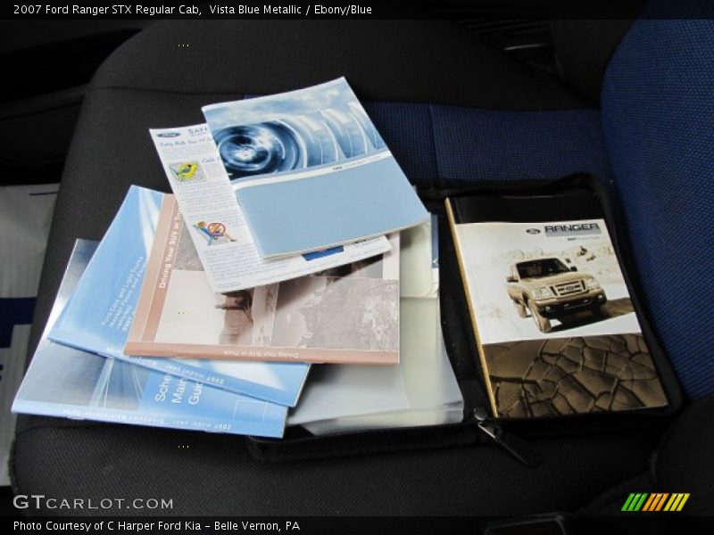 Vista Blue Metallic / Ebony/Blue 2007 Ford Ranger STX Regular Cab