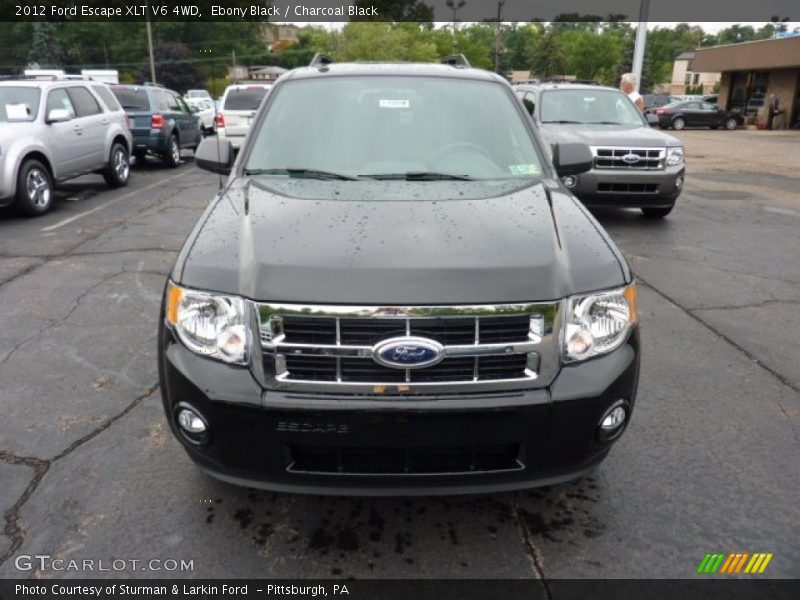 Ebony Black / Charcoal Black 2012 Ford Escape XLT V6 4WD