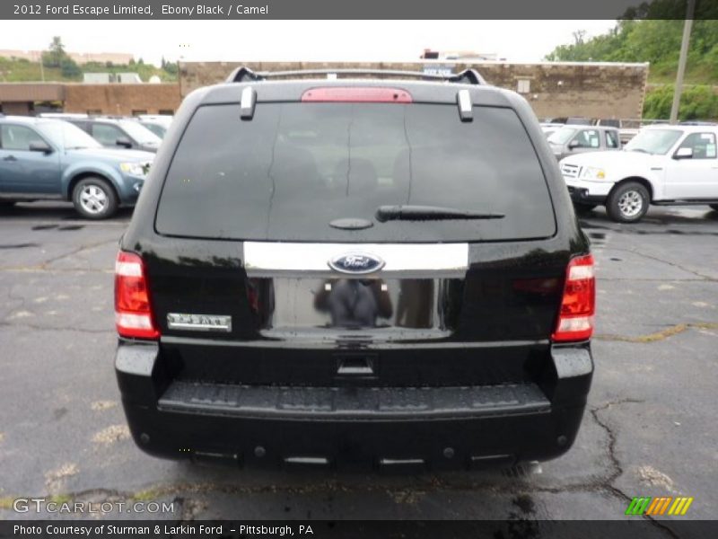 Ebony Black / Camel 2012 Ford Escape Limited