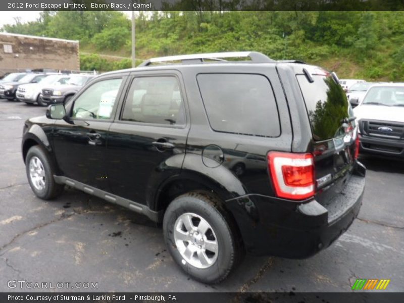 Ebony Black / Camel 2012 Ford Escape Limited