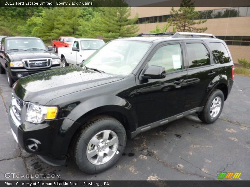 Ebony Black / Camel 2012 Ford Escape Limited