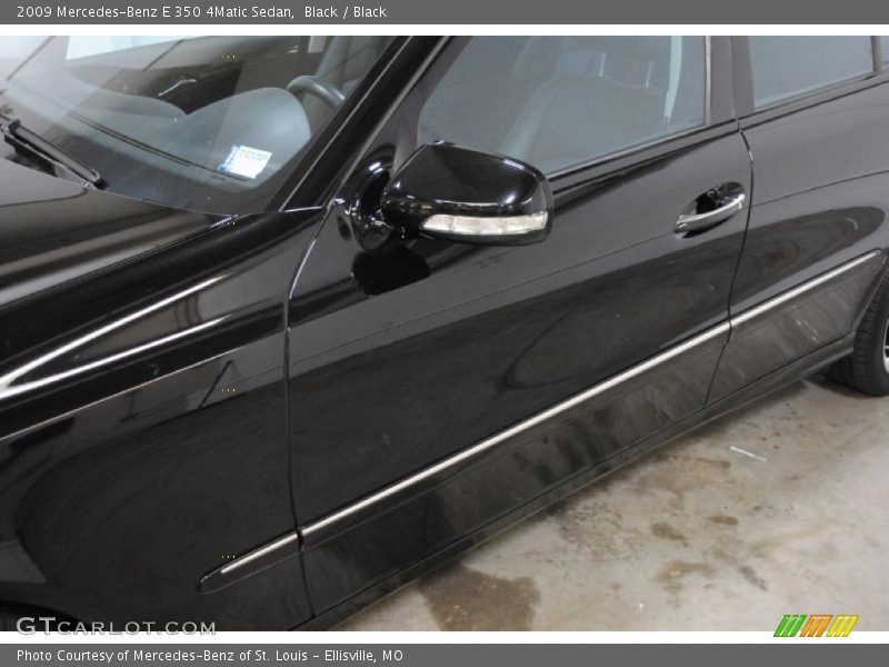 Black / Black 2009 Mercedes-Benz E 350 4Matic Sedan