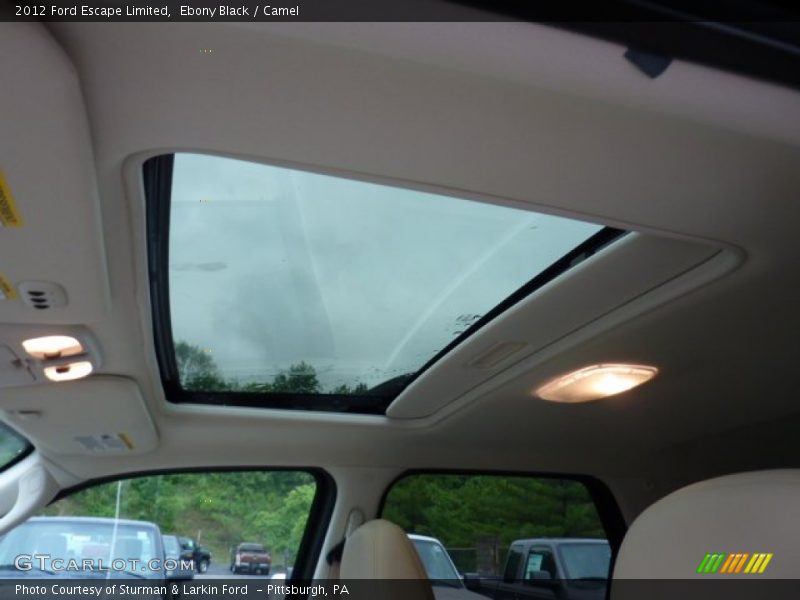 Ebony Black / Camel 2012 Ford Escape Limited
