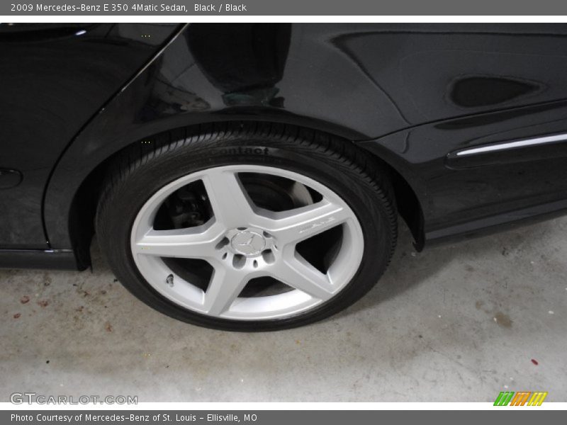 Black / Black 2009 Mercedes-Benz E 350 4Matic Sedan