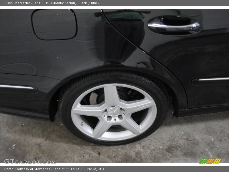 Black / Black 2009 Mercedes-Benz E 350 4Matic Sedan