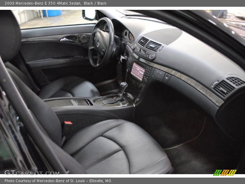 Black / Black 2009 Mercedes-Benz E 350 4Matic Sedan