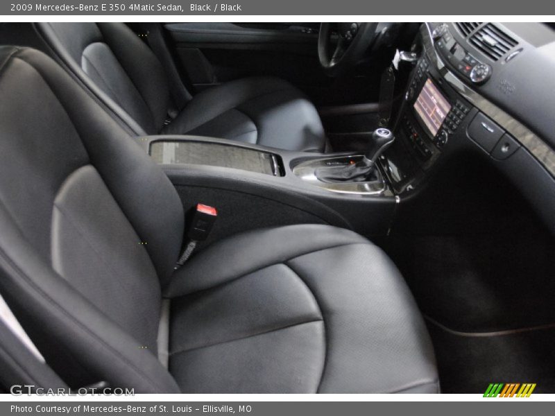 Black / Black 2009 Mercedes-Benz E 350 4Matic Sedan