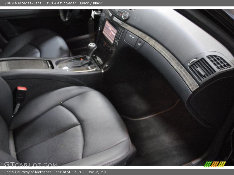 Black / Black 2009 Mercedes-Benz E 350 4Matic Sedan