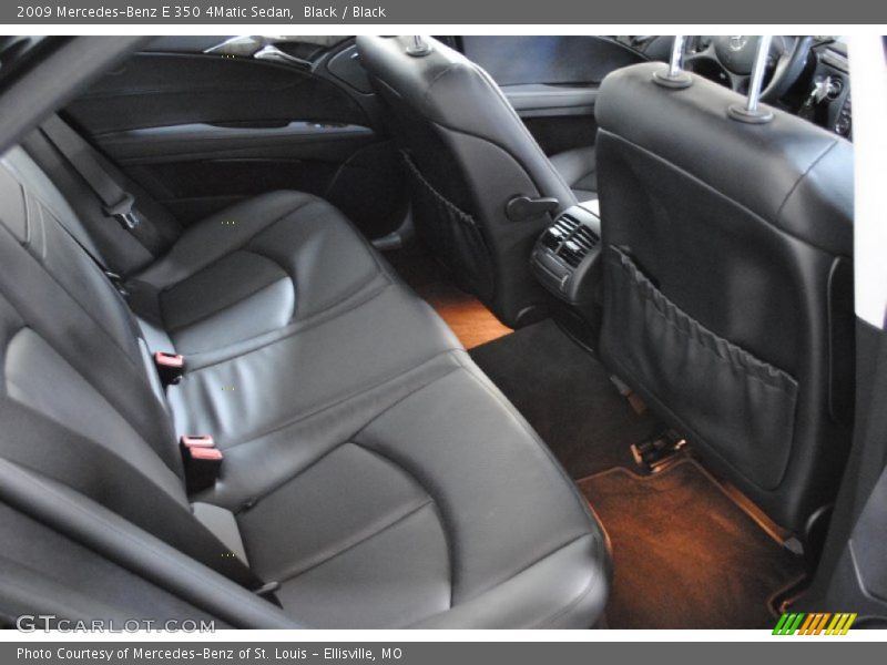 Black / Black 2009 Mercedes-Benz E 350 4Matic Sedan
