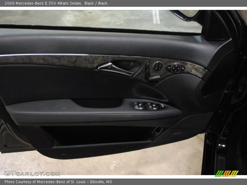 Black / Black 2009 Mercedes-Benz E 350 4Matic Sedan
