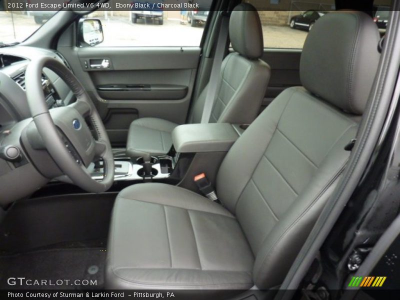  2012 Escape Limited V6 4WD Charcoal Black Interior