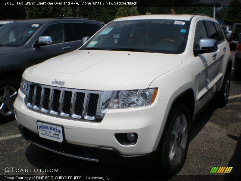 Stone White / New Saddle/Black 2011 Jeep Grand Cherokee Overland 4x4