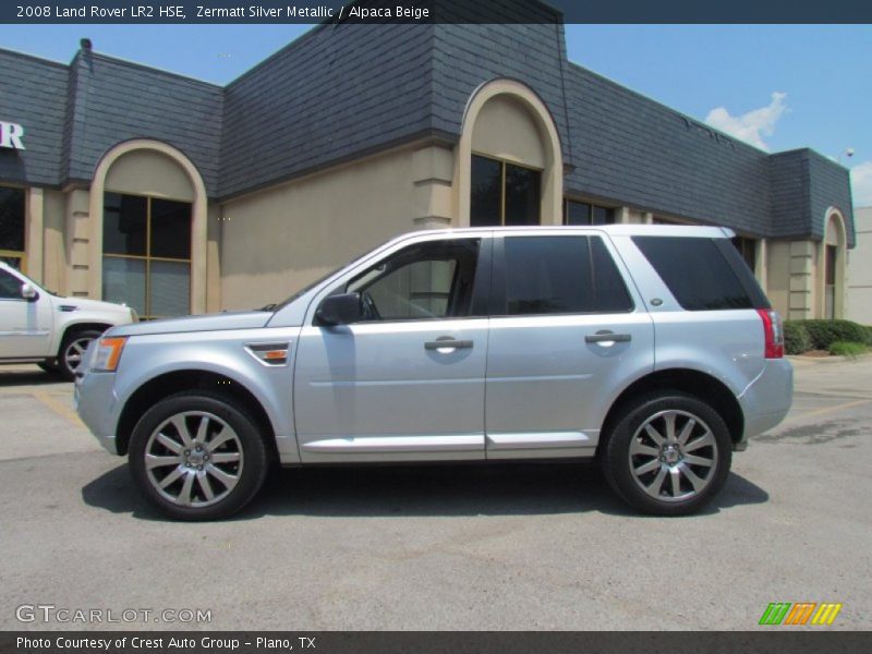 Zermatt Silver Metallic / Alpaca Beige 2008 Land Rover LR2 HSE