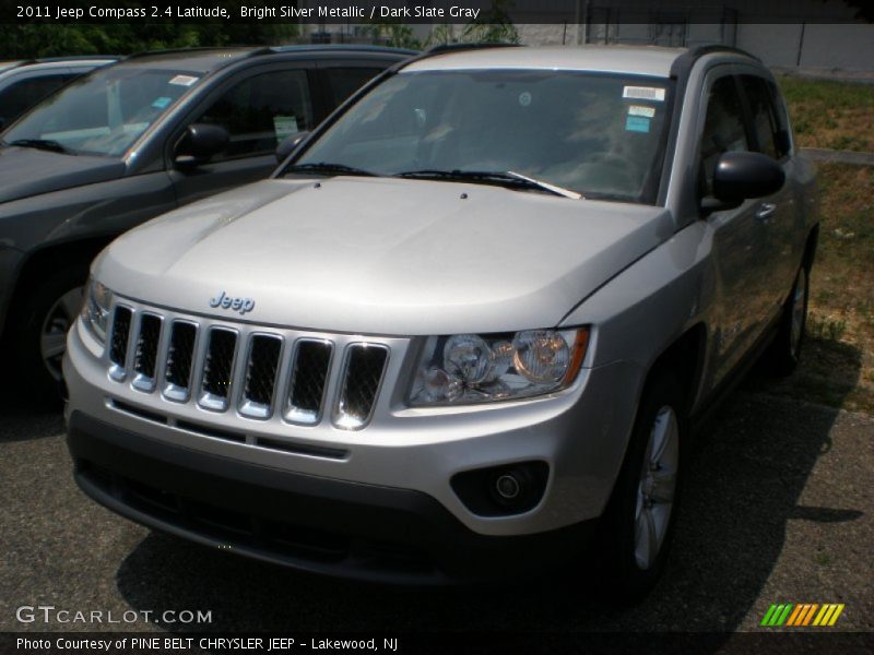 Bright Silver Metallic / Dark Slate Gray 2011 Jeep Compass 2.4 Latitude