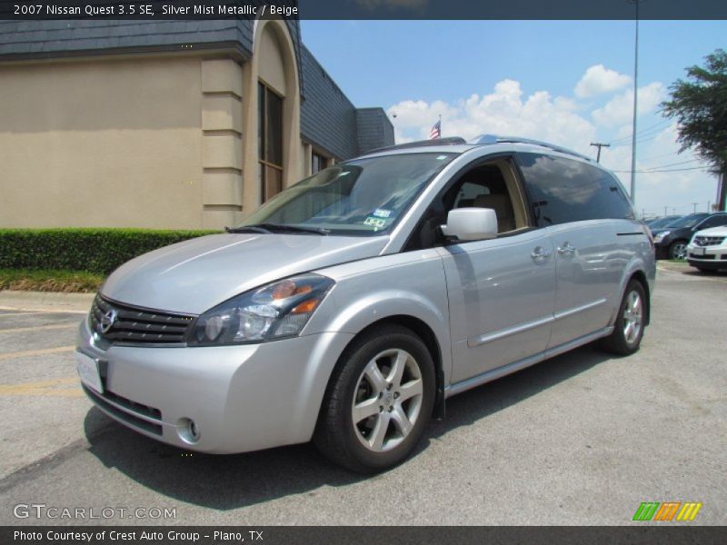 Silver Mist Metallic / Beige 2007 Nissan Quest 3.5 SE