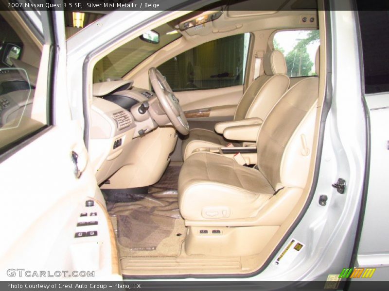 Silver Mist Metallic / Beige 2007 Nissan Quest 3.5 SE
