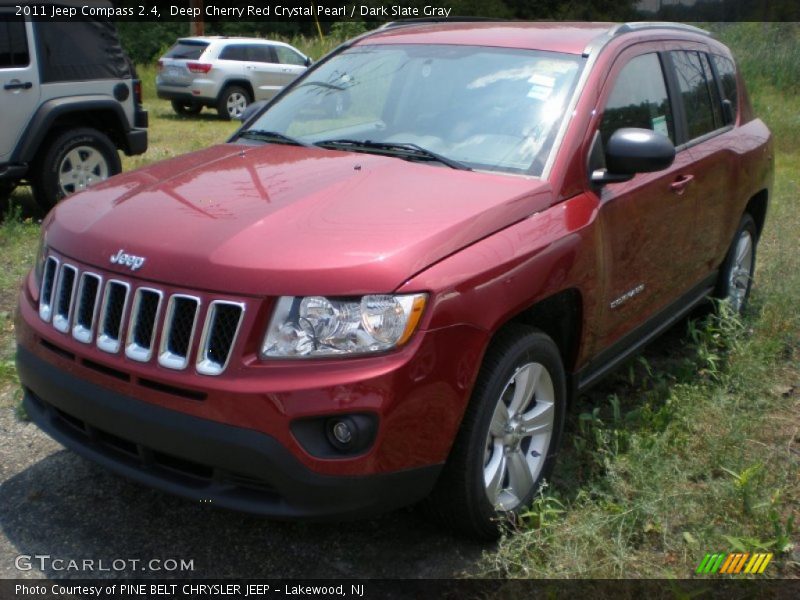 Deep Cherry Red Crystal Pearl / Dark Slate Gray 2011 Jeep Compass 2.4