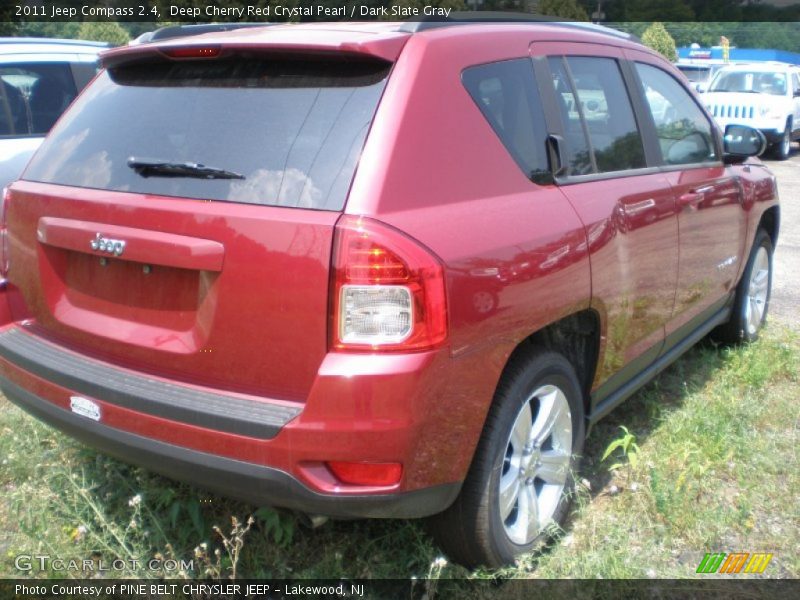 Deep Cherry Red Crystal Pearl / Dark Slate Gray 2011 Jeep Compass 2.4