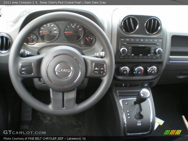 Deep Cherry Red Crystal Pearl / Dark Slate Gray 2011 Jeep Compass 2.4