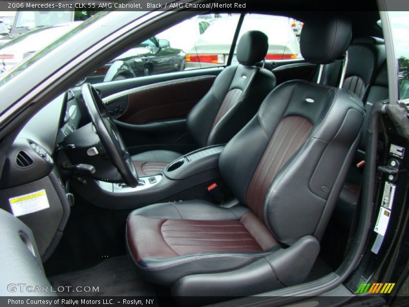  2006 CLK 55 AMG Cabriolet AMG Charcoal/Merlot Red Interior