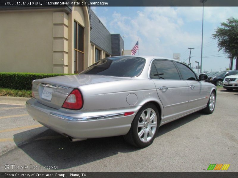 Platinum Silver Metallic / Champagne 2005 Jaguar XJ XJ8 L