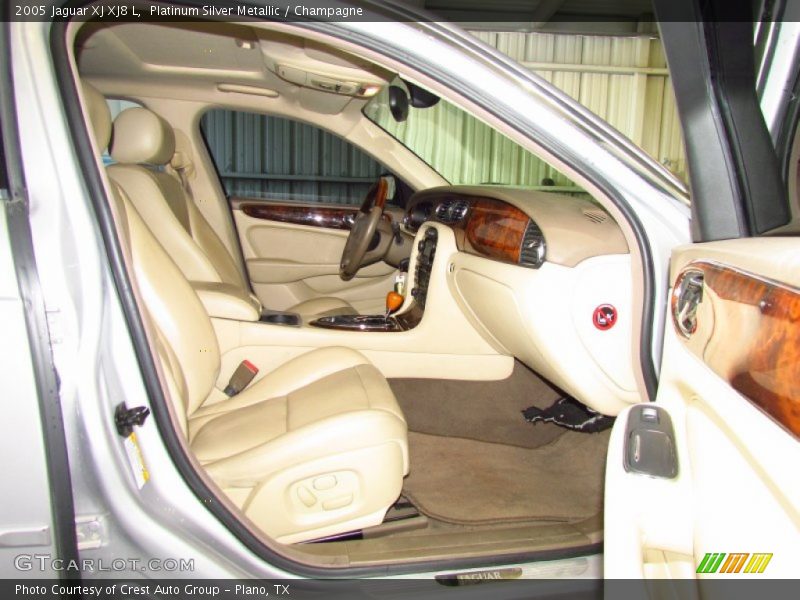 Platinum Silver Metallic / Champagne 2005 Jaguar XJ XJ8 L