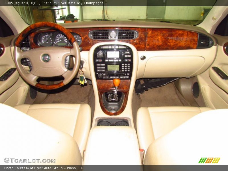 Platinum Silver Metallic / Champagne 2005 Jaguar XJ XJ8 L