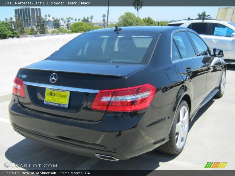 Black / Black 2011 Mercedes-Benz E 350 Sedan