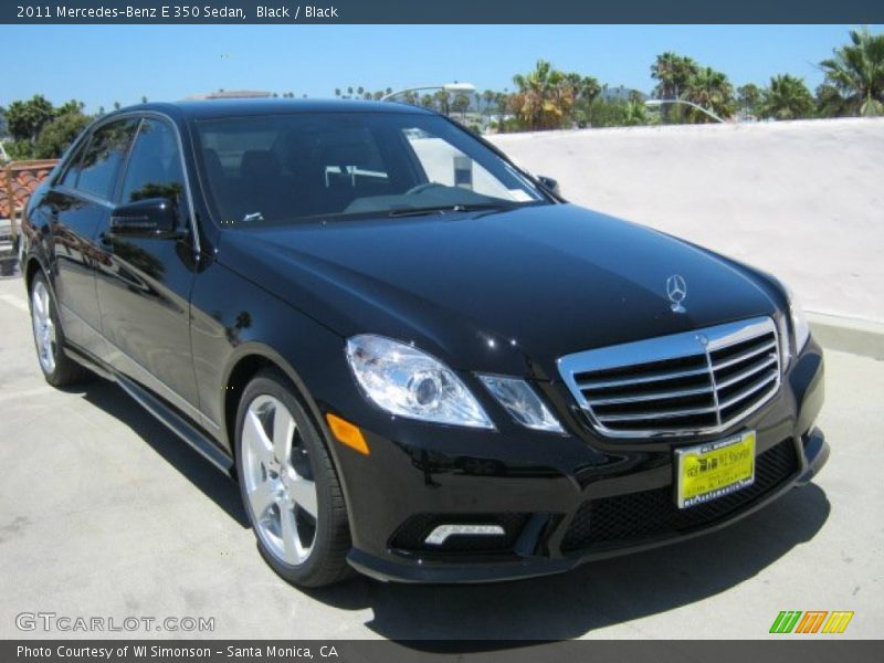 Black / Black 2011 Mercedes-Benz E 350 Sedan