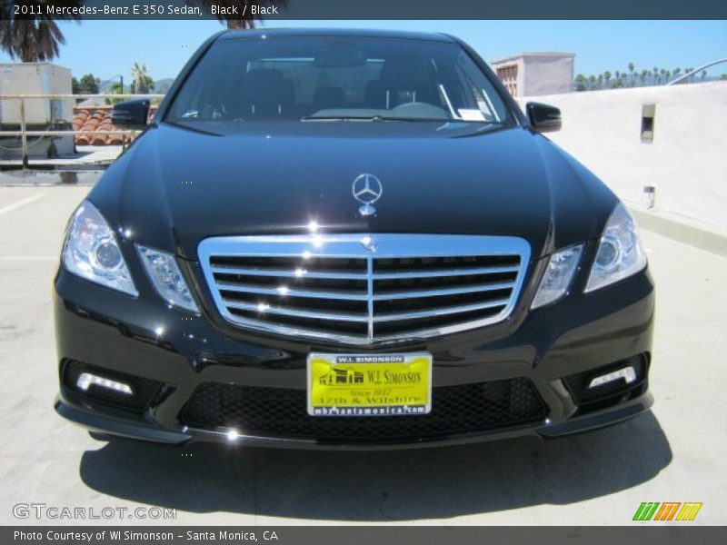 Black / Black 2011 Mercedes-Benz E 350 Sedan