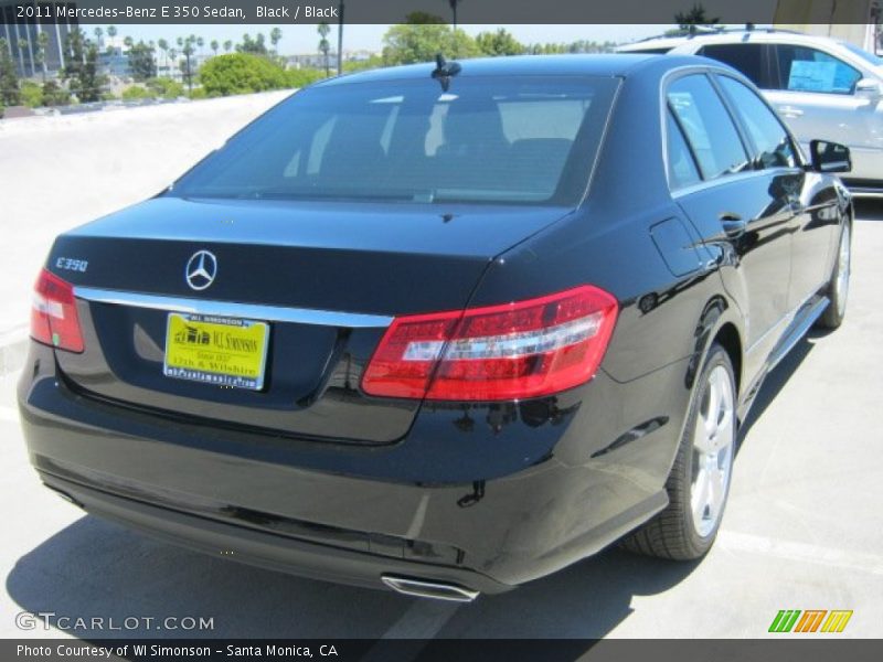 Black / Black 2011 Mercedes-Benz E 350 Sedan