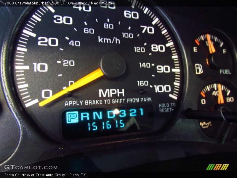 Onyx Black / Medium Gray 2000 Chevrolet Suburban 1500 LT