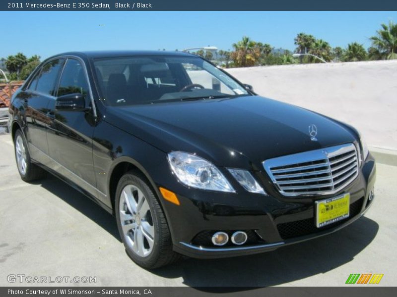 Black / Black 2011 Mercedes-Benz E 350 Sedan