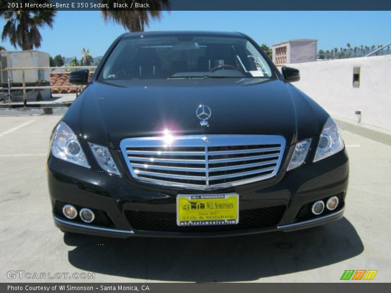 Black / Black 2011 Mercedes-Benz E 350 Sedan