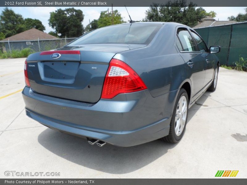 Steel Blue Metallic / Charcoal Black 2012 Ford Fusion SE