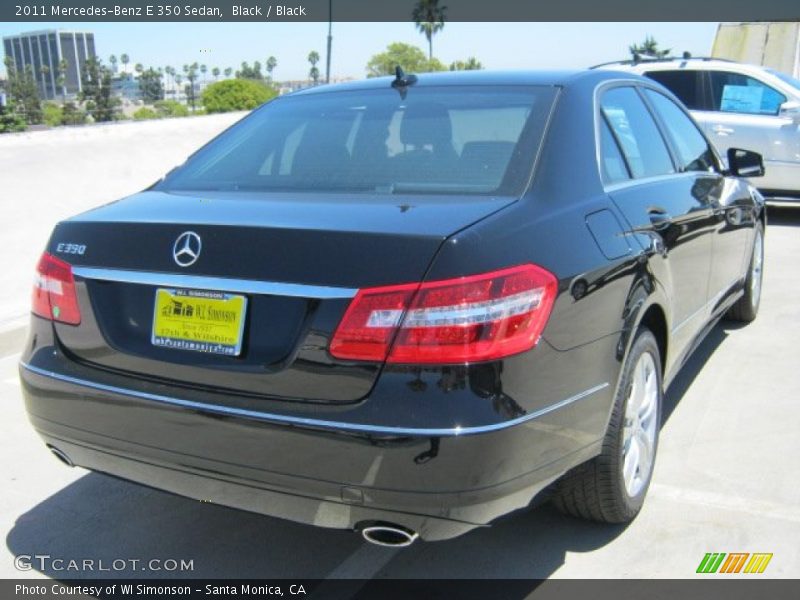 Black / Black 2011 Mercedes-Benz E 350 Sedan