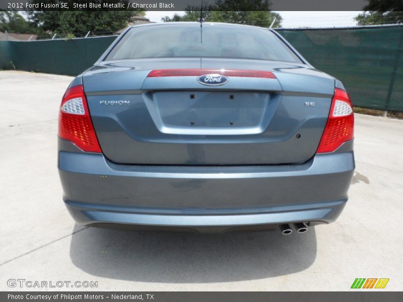 Steel Blue Metallic / Charcoal Black 2012 Ford Fusion SE
