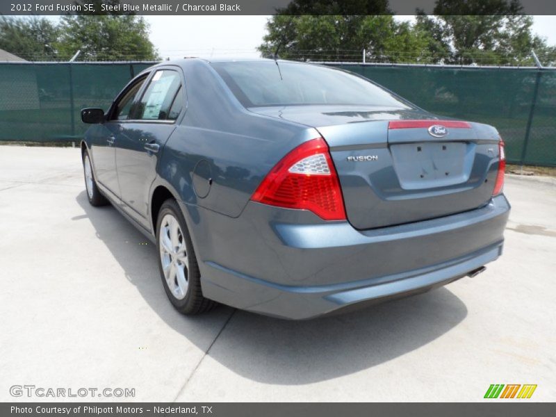 Steel Blue Metallic / Charcoal Black 2012 Ford Fusion SE