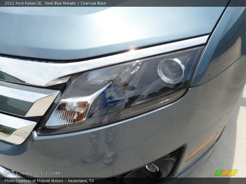 Steel Blue Metallic / Charcoal Black 2012 Ford Fusion SE